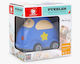 Ξύλινο Παιδικό Puzzle Περιπολικό για 3+ Ετών 24pcs Top Bright