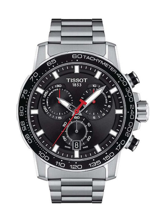 Tissot Supersport Ανδρικό Ρολόι 46mm Μπαταρίας με Μαύρο Μεταλλικό Μπρασελέ