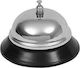 KMT Tools Metallic Bell for Hotel Reception with Diameter 8.5cm. Silver 1pcs