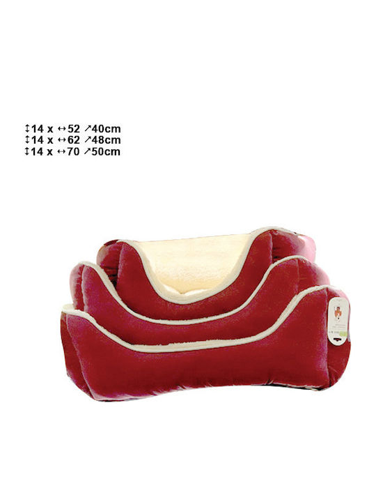 AGC Set Fabric Beds Sofa Dog Bed Red 70x50cm 3pcs