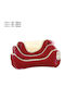AGC Set Fabric Beds Sofa Dog Bed Red 70x50cm 3pcs