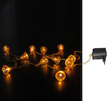 100 Lights LED 10m. Orange in String 1pcs
