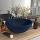 vidaXL Countertop Sink Ceramică 32.5x32.5cm Albastru