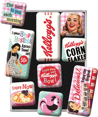 Nostalgic Art Happy Hostess Corn Магнитни сетове Метални 7x10бр 9pcs