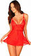 Obsessive Lovlea Секси комплект с роба Red