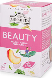 Ahmad Tea Beauty Μείγμα Βοτάνων Peach, Carob & Rose Petals 20 Φακελάκια