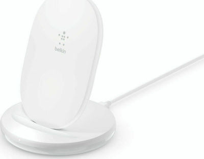 Belkin Ασύρματος Φορτιστής (Qi Pad) 15W Quick Charge 3.0 Λευκός (WIB002vfWH)