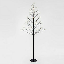 Eurolamp Christmas Decorative Illuminated Wood Tree Natural Appearance 150cm IP44 Electric Black