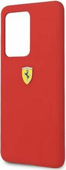 Ferrari SF Задна корица Силикон Червен (Galaxy S20 Ultra)
