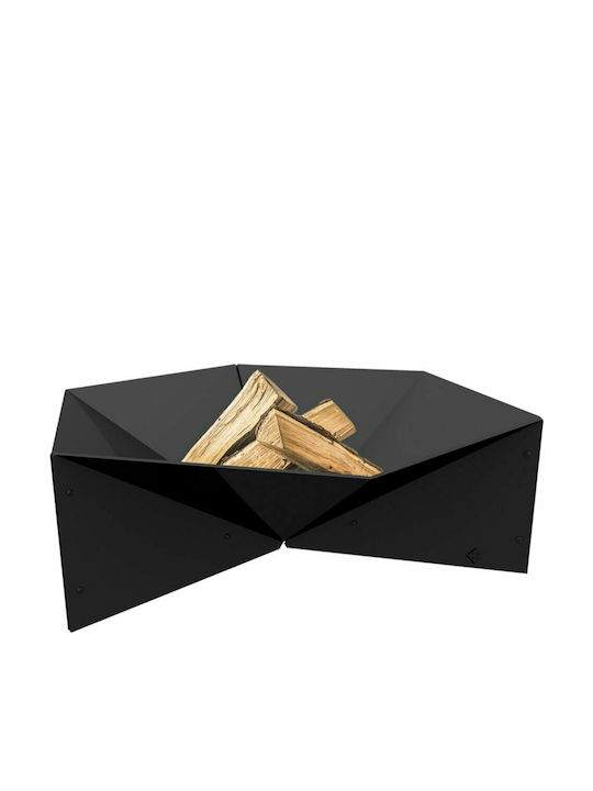 Kratki Focar În aer liber din metal Negru 69.2x60.5x22.5cm