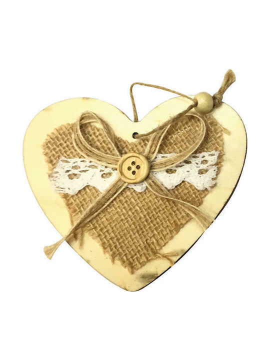 AGC Christmas Heart Ornament Gold 9.5cm