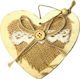 AGC Christmas Heart Ornament Gold 9.5cm