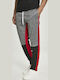 Color Block Jogginghose Glänzend ohne Gummizug Schwarz