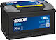 Exide Baterie Mașină Excell cu Capacitate 80Ah și CCA 640A