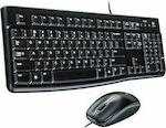 Logitech Desktop MK120 Σετ Πληκτρολόγιο & Ποντίκι Αγγλικό US