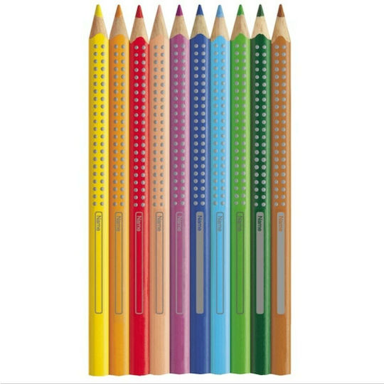 Faber-Castell Jumbo Grip colored pencils Colored Pencil Set + Gift Sharpener Package of 1 packages
