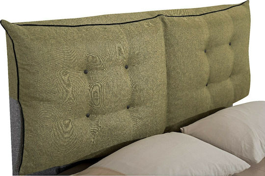 KS Kouppas Annita Bed Headboard made of Fabric Green 180x200cm