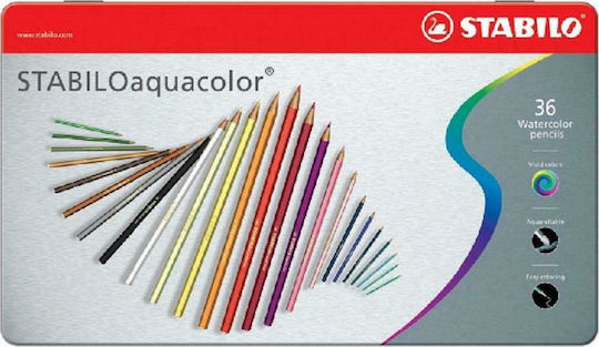 Stabilo Aquacolor Ξυλομπογιές Σετ 36 χρώματα