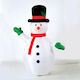 Aca Illuminated Christmas Plastic Figure SNowman White Height 180cm