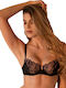 Luna Balconette Balconette Bra without Padding Underwire Black