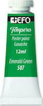 +Efo Tempera Poster Paint Tempera de Pictură Verde smarald 507 în Tubular 12ml 12buc 382507