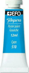 Efo Tempera Poster Paint Темперни Бои Циан 12мл Efo Tempera Poster Paint Темперни Бои Циан 12мл