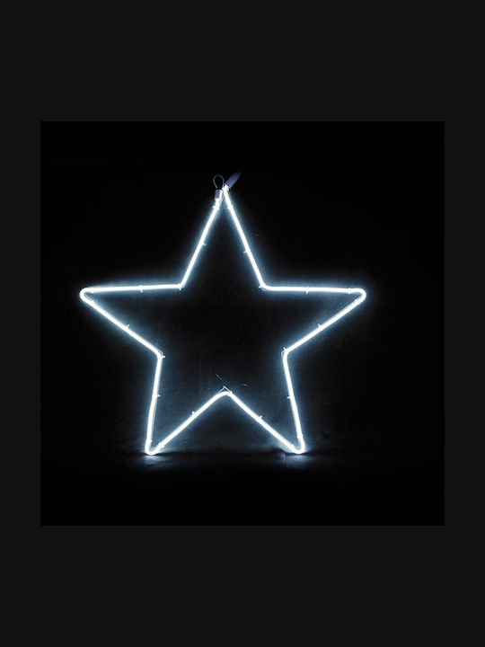 Aca Metal Illuminated Christmas Decorative Pendant Star 58x54x58cm Cold White