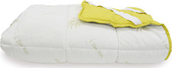 Fylliana Semi Double Polyester Mattress Topper with Aloe Vera & Elastic Straps 120x200x4cm