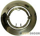 Aca Round Metallic Frame for Spot G4 MR11 Adjustable Gold 6.4x6.4cm.