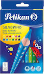 Pelikan Silverino Maxi Coloured Pencils Set Τριγωνικές Χονδρές 12pcs