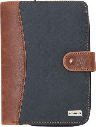 Bartuggi Veranstalter Blau Leder 13x19cm Rot