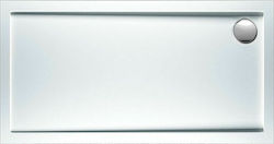 Sirene Extra Flat Ορθογώνια Ακρυλική Ντουζιέρα 150x80cm Λευκή