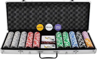 SPM Σετ 500 Μάρκες Poker σε Βαλίτσα με 2 Τράπουλες και Τσόχα