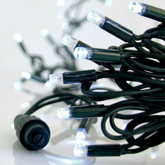 100 Λαμπάκια LED 10μ. Φυσικό Λευκό σε Σειρά