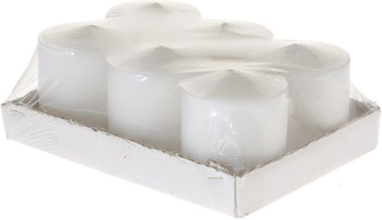 Iliadis Decorative Candle White 1000g 6 Pieces
