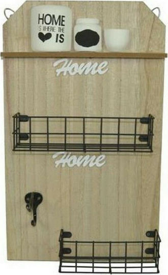 Next Wall Wooden Shelf 24x7x40cm Brown
