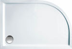 Sirene Semicircular Acrylic Shower White 120x80x5.5cm