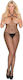 Leg Avenue Bodystocking Fără Cusături Plasă Cu Bretele și Bust Deschis Bodystocking-uri Sexy Plasă Cu Chilot Deschis Negru