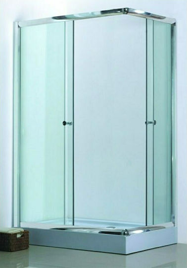 Gloria Dora Cabinet Duș cu Glisare Ușă 120x80x185cm Sticlă transparentă