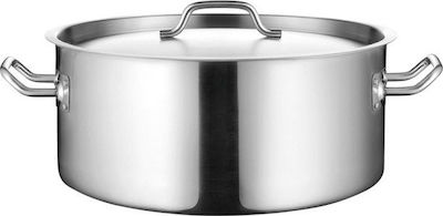 GTSA Stainless Dutch Oven Capacity 27lt with Diameter 45cm and Height 17cm.