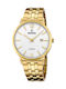 Festina Watch Battery with Gold Metal Bracelet