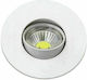 Eurolamp Round Metallic Recessed Spot with Socket GU10 Moving White 8.3x8.3cm. 5pcs