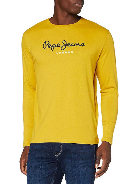 Pepe Jeans Eggo Ανδρική Μπλούζα Μακρυμάνικη Κίτρινη