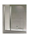 Gloria Glass-Bath Διαχωριστικό Μπανιέρας με Ανοιγόμενη Πόρτα 115x140cm Chrome