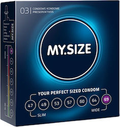 My Size Condoms 69mm 3pcs 69mm Natural