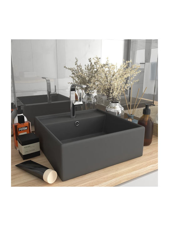 vidaXL Επικαθήμενος Νιπτήρας Κεραμικός 41x41x15...