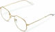 Meller Eyasi Metallic Blue Light Blocking Glasses Gold