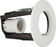 VK Lighting Rotund Metalic Spot Încorporat cu Soclu E14 R50 Alb 9.5x9.5cm. 1buc