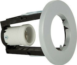 VK Lighting Rotund Metalic Spot Încorporat cu Soclu E14 R50 Gri 9.5x9.5cm. 1buc