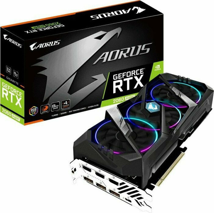 Gigabyte GeForce RTX 2060 Super 8GB Aorus rev. 2.0 (GVN206SAORUS8GC